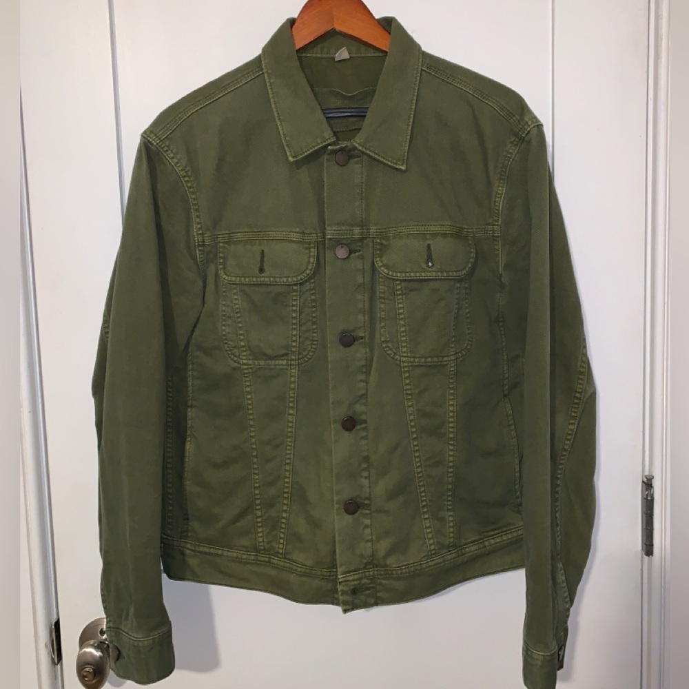Banana Republic Trucker Jacket (Olive Green)